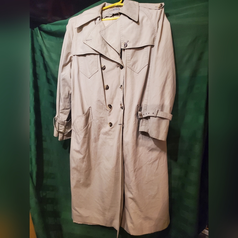 Cream Tan Long Sleeve Trench Coat